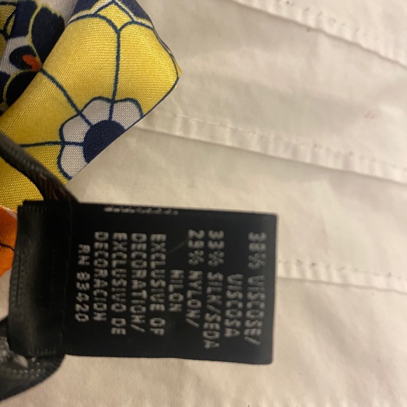 Silk tie up blouse - Picture 3 of 6